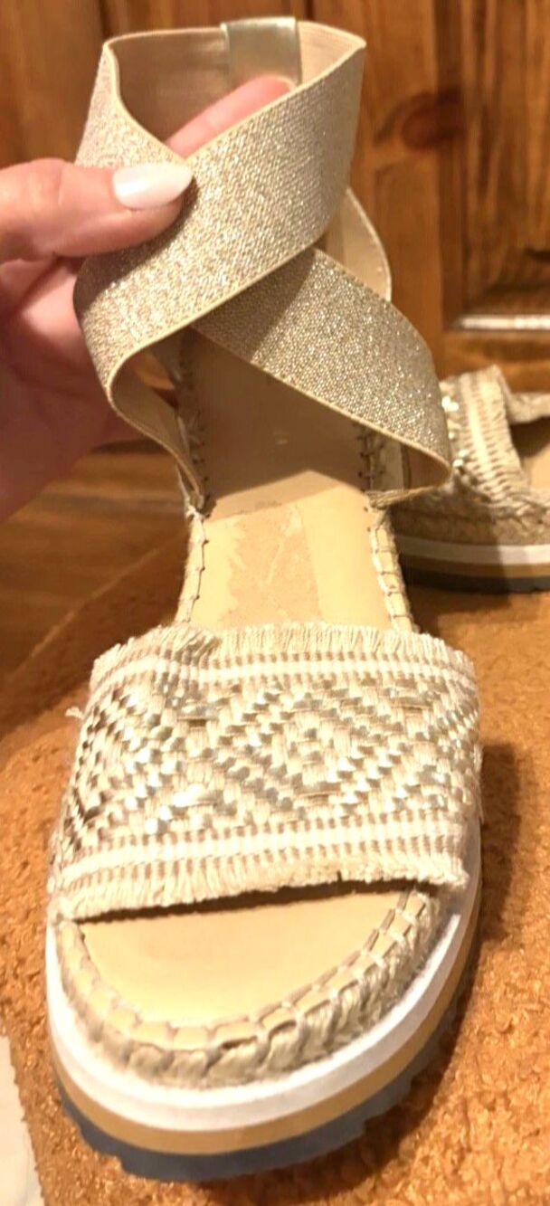Tommy Hilfiger romantic Wedge Sandals  boho cottagecore whymsical Women 7 - Picture 5 of 9
